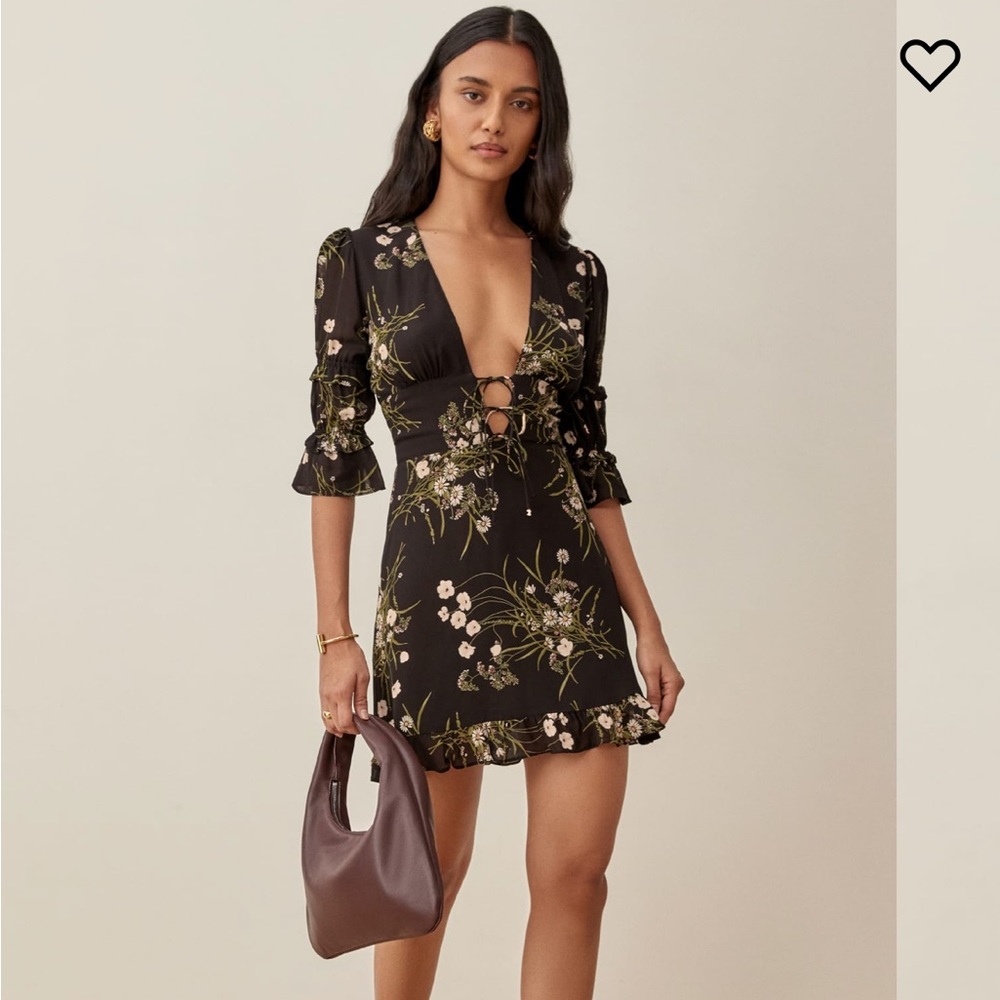 NWT Reformation Laurelei Mini Dress, Veuve